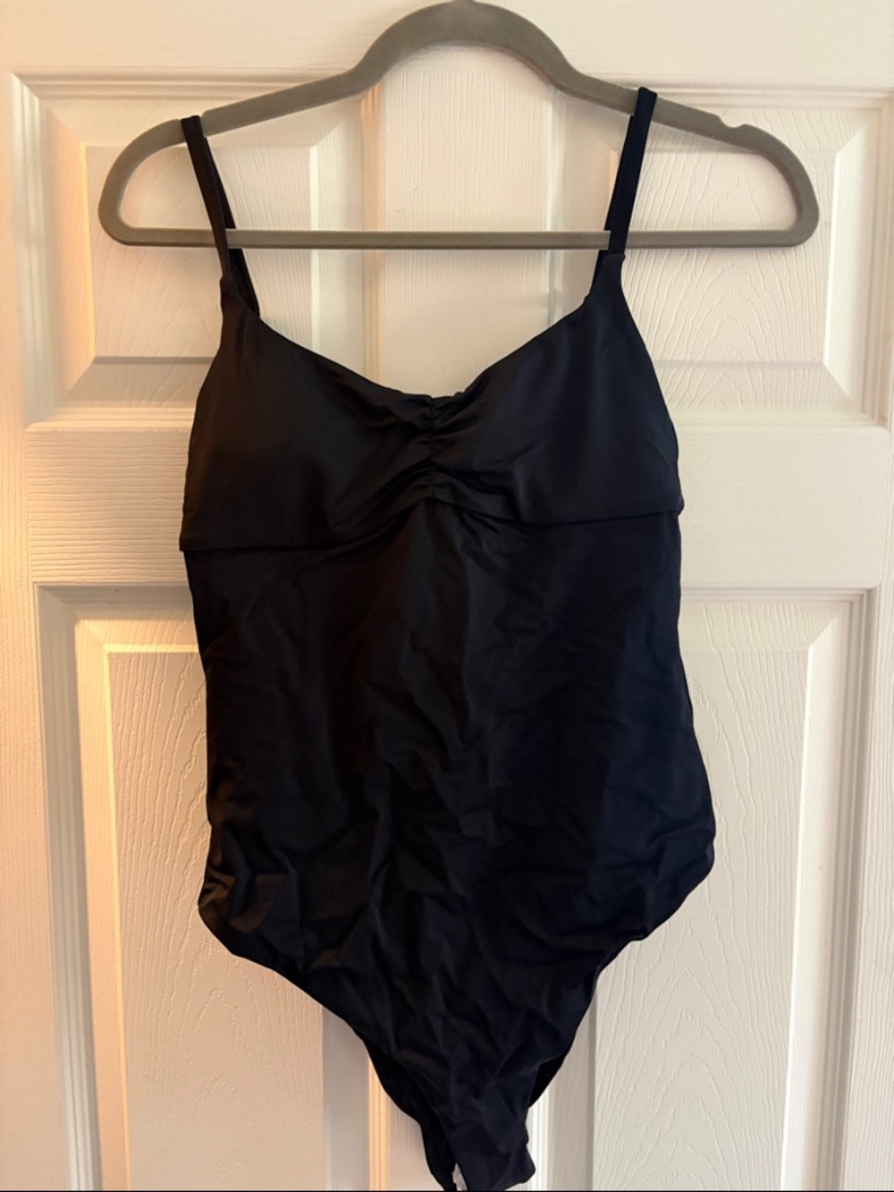 Andie Black One-Piece Swimsuit with Ruched Bust